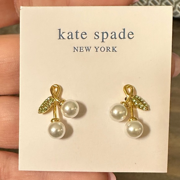 Kate Spade Cherie Cherry Stud Earrings - Picture 4 of 4